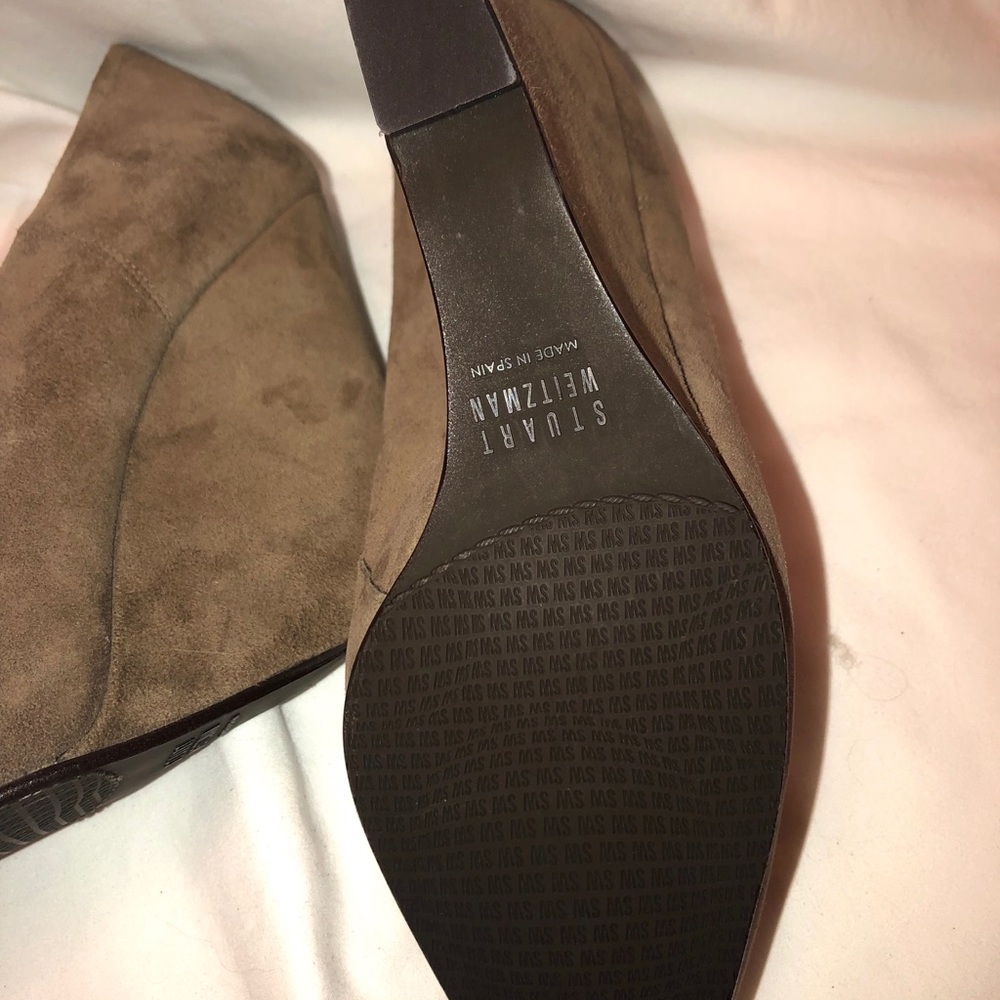 Stuart Weitzman Wedge Bootie (Size 8.5) - image 4